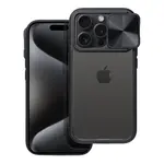 Ochranný zadní kryt SLIDER case pro Apple iPhone 15 Plus, černá