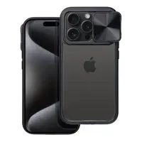 Ochranný zadní kryt SLIDER case pro Apple iPhone 15 Plus, černá