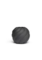 Váza Twist Ball, 12 cm, černá - COOEE