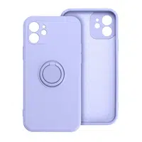 Zadní kryt SILICONE RING Case pro Apple iPhone 16, fialová
