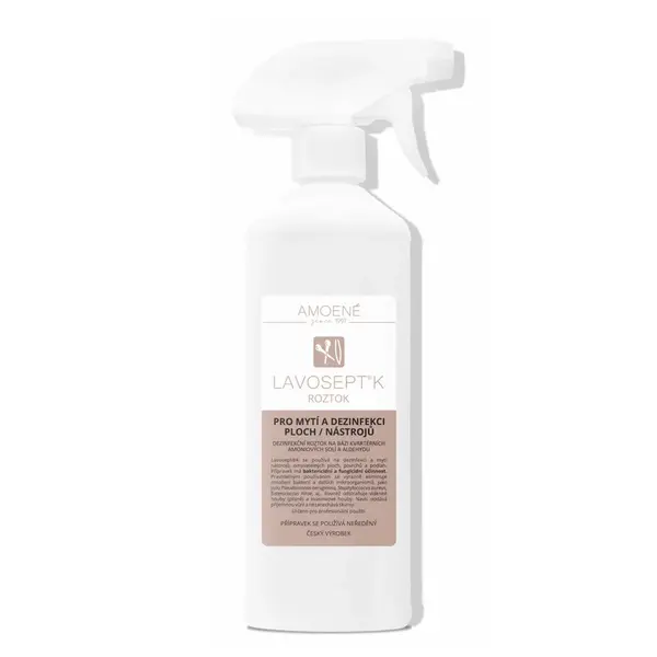 Dezinfekce nástrojů a ploch s rozprašovačem Amoené Lavosept - trnka - 500 ml (0132T2M500P) + dárek zdarma