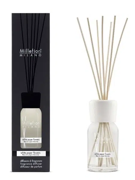 Millefiori Milano Aroma difuzér Natural White Paper Flowers 100 ml