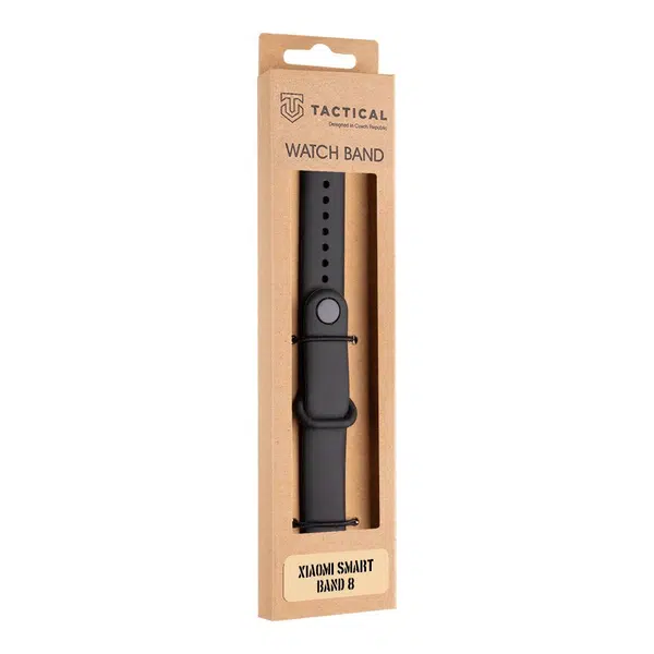 Tactical 846 silikonový řemínek Quick Release pro Xiaomi Smart Band 8/9 , černá