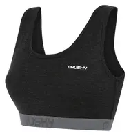 Husky Mebra L XL, black Merino termoprádlo Podprsenka