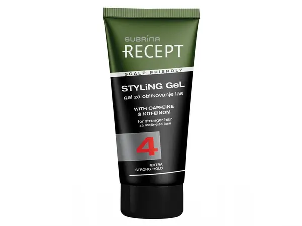 Tvarující gel s kofeinem pro posílení vlasů Subrina Recept Styling Gel - 150 ml (060851) + dárek zdarma