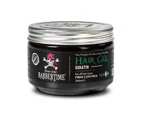 Gel na vlasy s keratinem se silnou fixací Barbertime Hair Gel Keratin - 300 ml - Pirates of the Barbertime + dárek zdarma