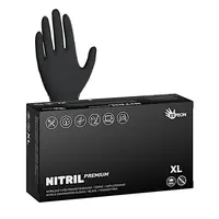 Silné nitrilové rukavice Espeon Nitril Premium - 100 ks, černé, velikost XL (100028) + dárek zdarma