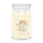 Yankee Candle Aromatická svíčka Signature sklo velké Soft Wool & Amber 567 g
