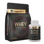 SADA: Protein inSPORTline WHEY 700g + Stimulant inSPORTline AlphaForce, 90 kapslí jahoda