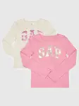 Ružové dievčenské tričko s logom GAP