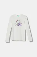 Detská bavlnená košeľa s dlhým rukávom United Colors of Benetton