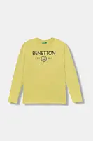 Detská bavlnená košeľa s dlhým rukávom United Colors of Benetton