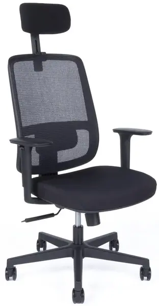 OFFICE PRO kancelárska stolička CANTO black, s opierkou hlavy