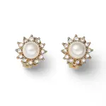 Oliver Weber Půvabné pozlacené náušnice s perličkou Rush 23021G