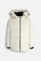 Dětská bunda Coccodrillo béžová barva, OUTERWEAR GIRL JUNIOR