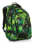 Školský set Bagmaster BAG 23 A Set Green/black/grey