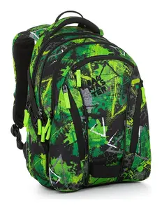 Školský set Bagmaster BAG 23 A Set Green/black/grey