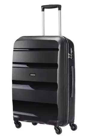 Stredný škrupinový kufor American Tourister Bon Air M Black