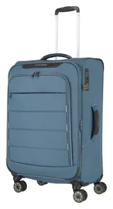 Stredný kufor na kolieskach Travelite Skaii 4w M Blue
