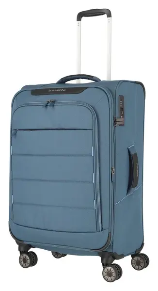 Stredný kufor na kolieskach Travelite Skaii 4w M Blue