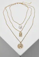 Pearl Basic Necklace - Gold Colors