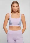 Women's colourful lilac/violablue/softseagrass bra
