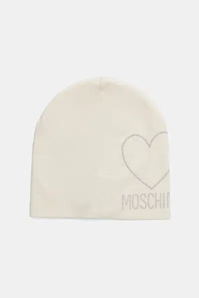Vlnená čiapka Moschino béžová farba, M3332 65451