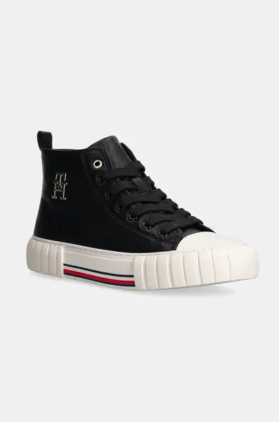 Detské tenisky Tommy Hilfiger čierna farba, T3A9-33544