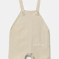 Detské dupačky Tinycottons SOLID SHORT DUNGAREE SS25-254