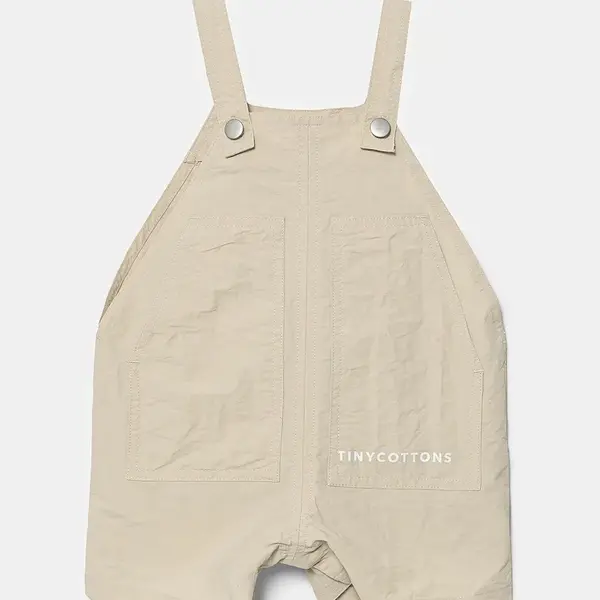 Detské dupačky Tinycottons SOLID SHORT DUNGAREE SS25-254