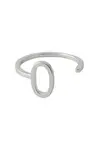 Strieborný prsteň Design Letters