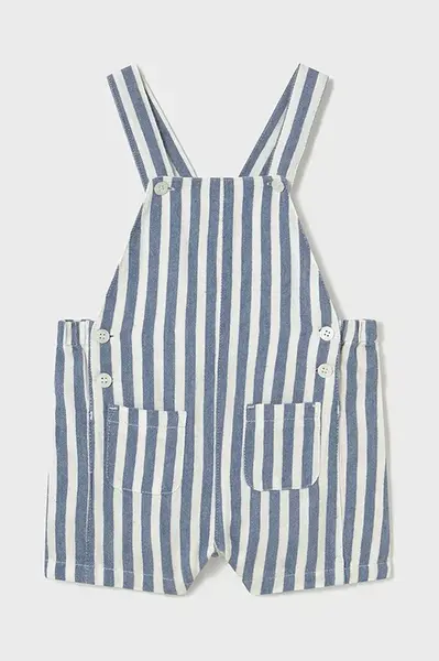 Nohavice na traky pre bábätká s prímesou ľanu Mayoral