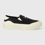 Tenisky adidas by Stella McCartney aSMC Court Slip On dámske, čierna farba, HP2772