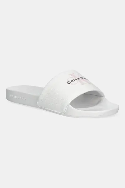 Šľapky Calvin Klein Jeans SLIDE MONOGRAM WN LOGO CK