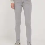 Rifle Pepe Jeans SKINNY JEANS LW dámske, šedá farba, PL204583UH1