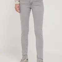 Rifle Pepe Jeans SKINNY JEANS LW dámske, šedá farba, PL204583UH1