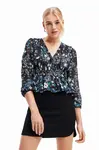Blúzka Desigual 23WWBW06 WOMAN WOVEN BLOUSE LONG SLEEVE