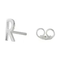 Strieborná náušnica Design Letters