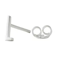 Strieborná náušnica Design Letters