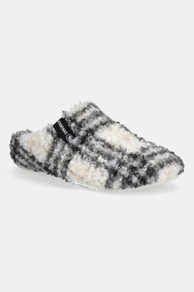 Pantofle Verbenas YORK PLAID BORREGO béžová barva, 5860500040