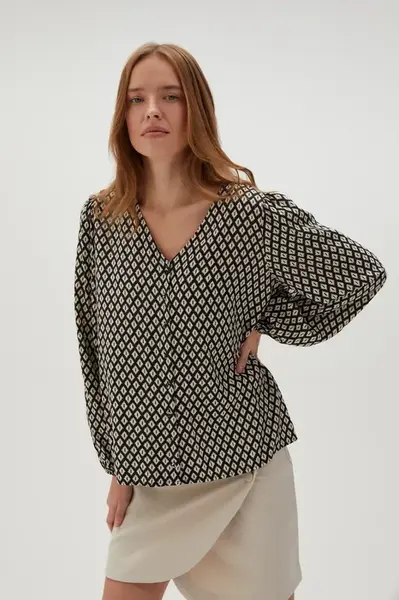 Marisse Women's Shirt L-Ko-4607 Black