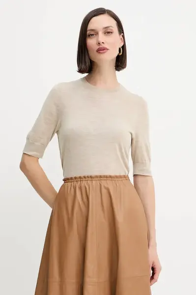 Vlněné tričko BOSS Farbella