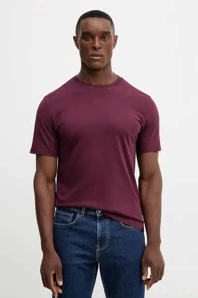 Bavlněné tričko United Colors of Benetton pánské, růžová barva, 3U53J1F15