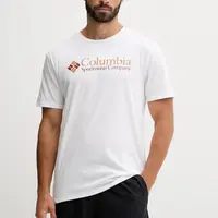 Tričko Columbia CSC Basic Logo pánské, černá barva, s potiskem, 1680053