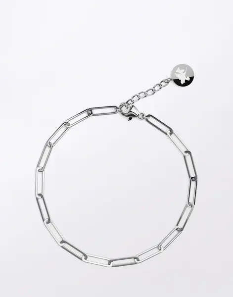 FURIOSA® Paperclip Vibe Bracelet STŘÍBRNÁ