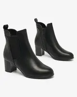 Resti Black women's low stiletto boots Nejery