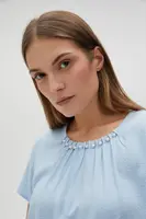 Marisse Women's Shirt L-Ko-4616 L.Blue