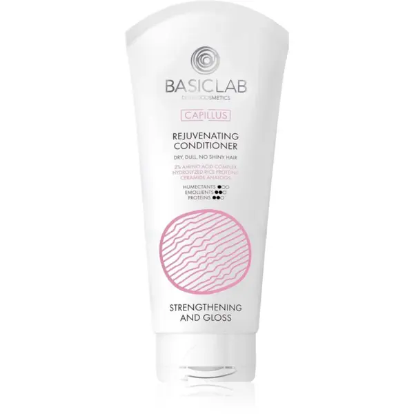 BasicLab Dermocosmetics Capillus regenerační kondicionér pro silné, hrubé a suché vlasy 100 ml