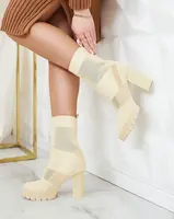 Resti Women's Black Flexi Teta High Heel Boots