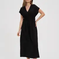 Marisse Black Midi Dress